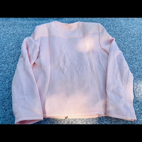 NWOT Karl Lagerfeld New Paris Pink Jacket Pockets - Picture 9 of 10